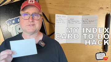 Index Cards make the BEST to-do lists!