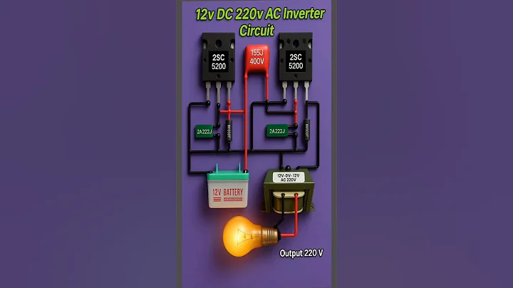 Simple 12V DC to 220V AC Inverter Circuit Using 2SC5200 Transistors