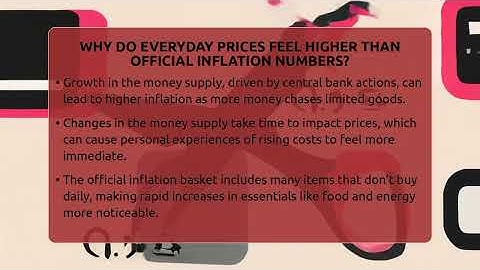 Why Do Everyday Prices Feel Higher Than Official Inflation Numbers? - Inflation Insight Channel