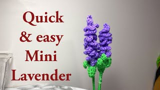 Easy Crochet Mini lavender & leaf by Angel knits too 129 views 5 months ago 9 minutes, 18 seconds