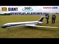 360 PANORAMIC ONBOARD 4K video: GIANT RC VICKERS VC10 AIRLINER 5 METRE! with FOUR micro JET ENGINES