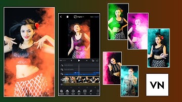 Colour Smoke Effect In Video Background | How To Add Colourful Smoke Effect In Video | Vn App
