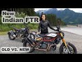 Indian FTR R Carbon Test Ride Review with Comparison Old FTR 1200 vs. New FTR and Sound Check