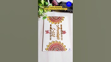 Custom Nameplate|Lippan Nameplate|Housewarming Gift for new home|Wall Hanging #shorts #handmade #diy