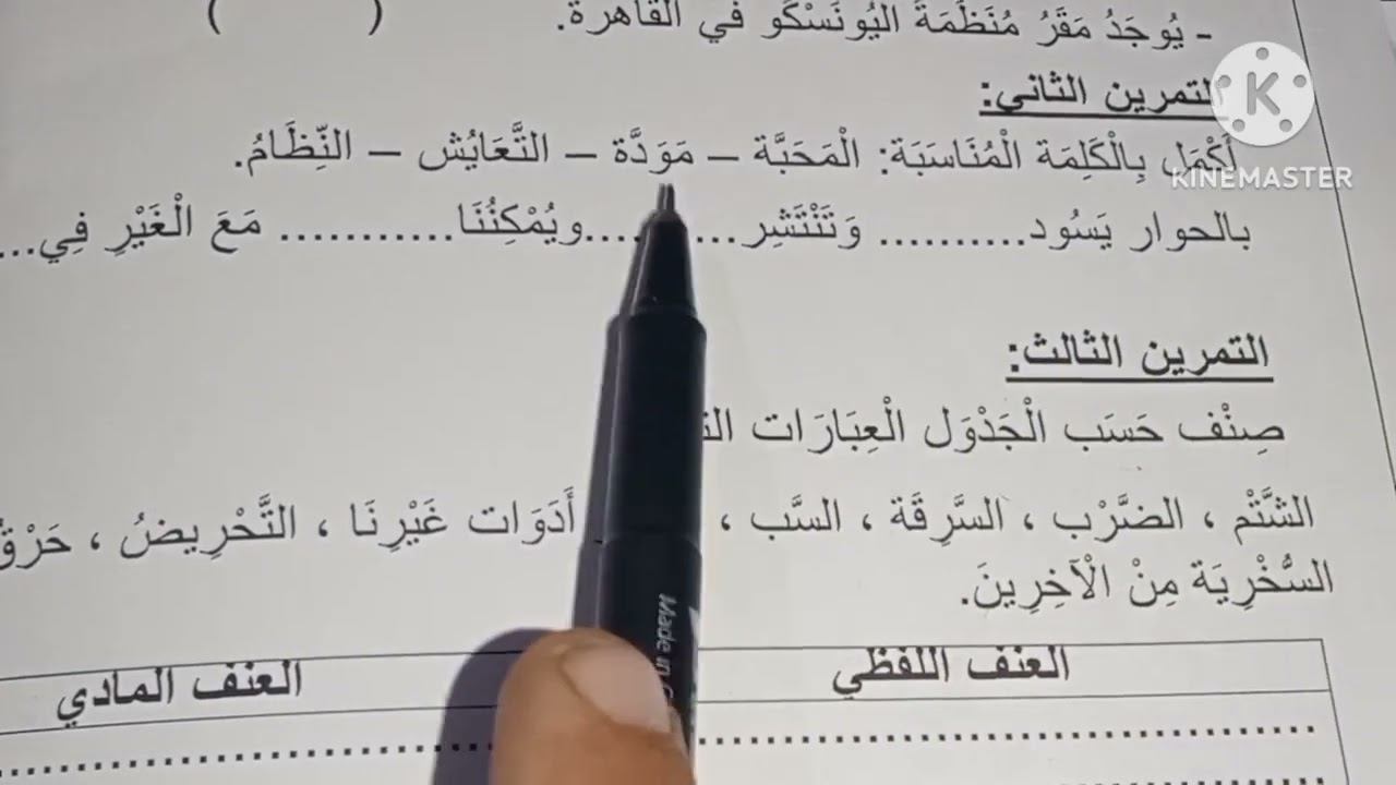 اختبار التربية المدنية الفصل الثاني (النموذج 02) للسنة الرابعة