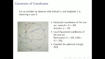 AK Physics Lectures | Sem 6 | Lecture 2 | Astronomical Coordinates | Part III