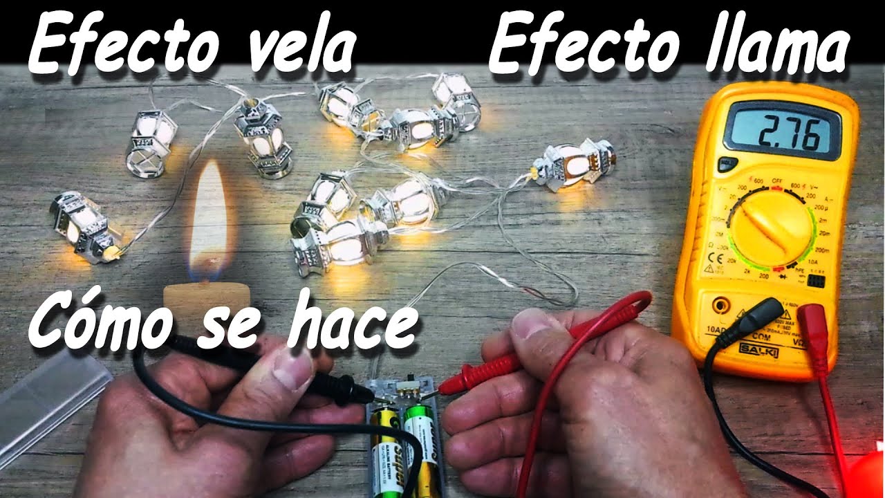 Efecto llama - efecto fuego - efecto vela - Como se hace PASO A