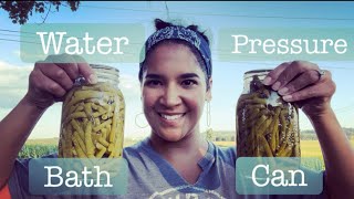 Canning green beans\/ Both methods