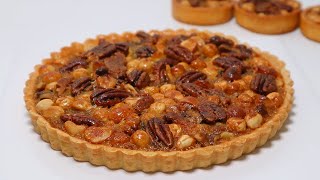 Mixed Nuts Tart Recipe｜Full of Nutty Flavor 견과류 풍미 가득한 넛츠 타르트 만들기｜선물용 베이킹