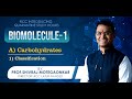 Topic biomolecules 1  carbohydrate classification by shivraj motegaonkar sir rcc