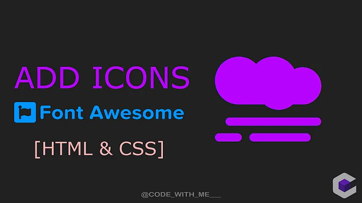 Add ICONS on HTML website | Add Font Awesome Icons in HTML