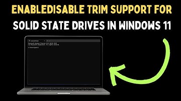 How to Enable or Disable TRIM Support for Solid State Drives in Windows 11