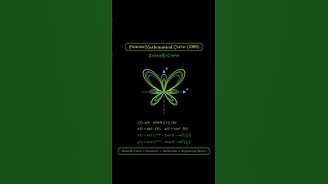 Butterfly Curve| Mathematical Curve 1989| #shorts #art #animation #maths #education #calculus