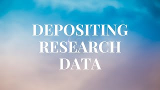 UWC Library - Depositing Research Data
