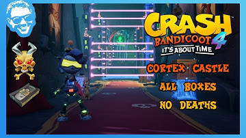 Cortex Castle - Full Walkthrough - No Deaths - All Gems - Crash Bandicoot 4 It