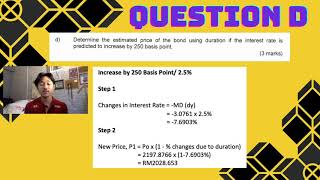 PAST YEAR QUESTION: CHAPTER 5 Analysis, Appraisal & Valuation of Bond (Jan 2018 Question 4) FIN376