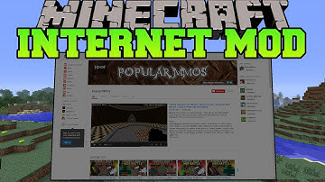 Minecraft : INTERNET IN MINECRAFT (Search the internet in game!) Web Displays Mod Showcase
