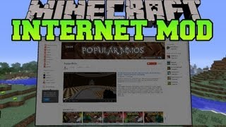 Minecraft : INTERNET IN MINECRAFT (Search the internet in game!) Web Displays Mod Showcase screenshot 5