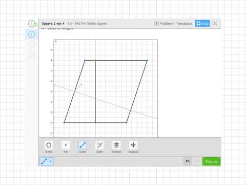 Hoogte in parallellogram herkennen en tekenen - YouTube