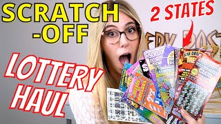 MASSACHUSETTS AND NEW HAMPSHIRE LOTTERY SCRATCHER HAUL - Road Trip! 🚗💨