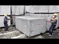 Amazing Process of Cutting Giant Rocks and Creating Marble Signs