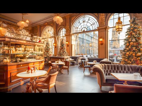 Christmas Jazz Music 2024 🎁 Cozy Morning Christmas Coffee Shop Ambience - Relaxing Christmas Jazz