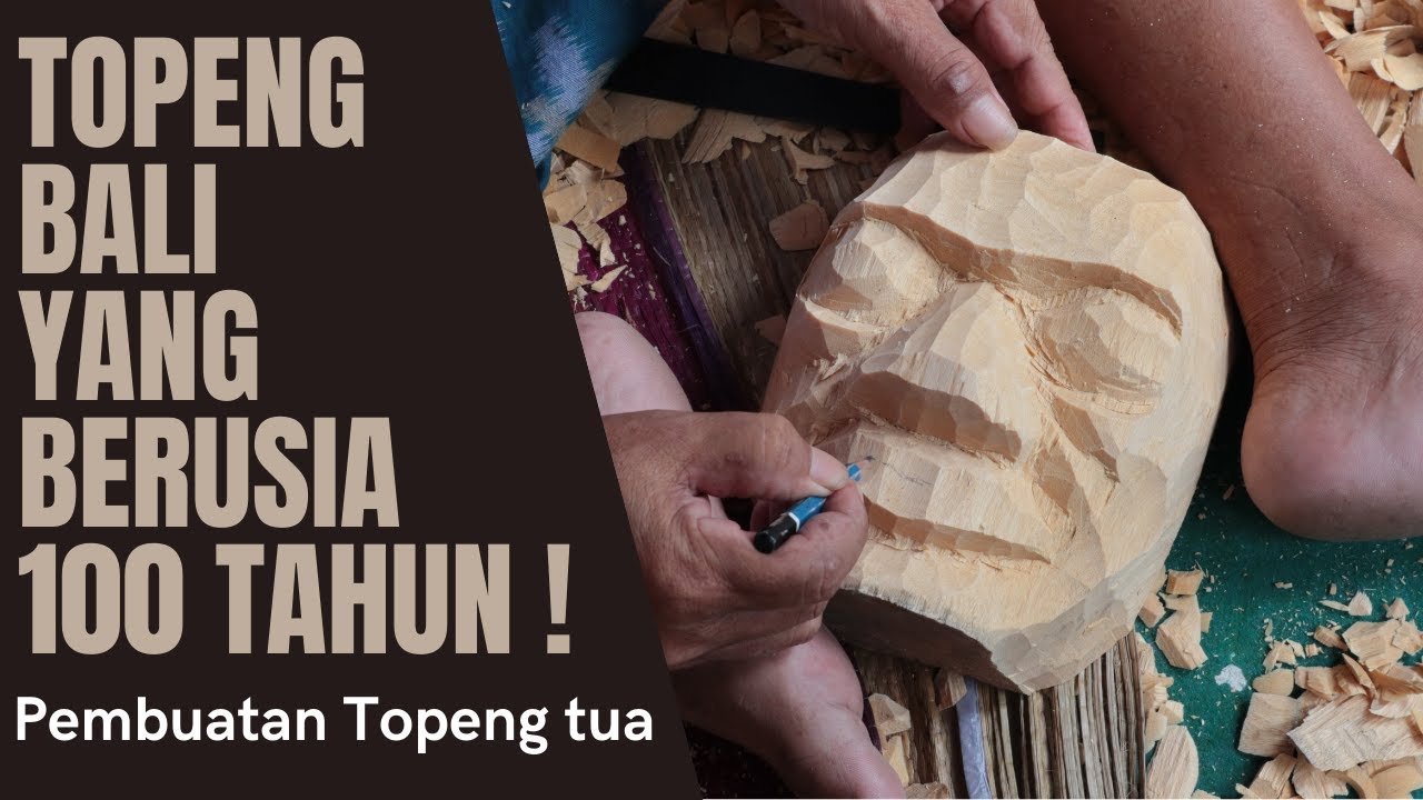 Pembuatan Topeng Bali Dengan Kayu Berusia Lebih Dari 100 Tahun