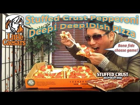 Little Caesars Stuffed Crust Pepperoni Deep Deep Dish Pizza
