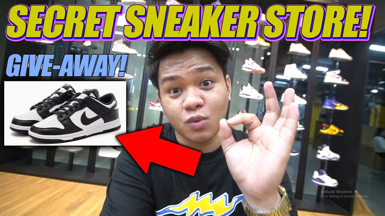 SECRET SNEAKER STORE! (GIVE-AWAY)👟 - YouTube