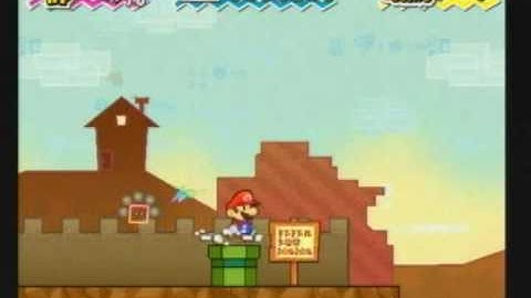 CHALLENGE- Super Paper Mario Speedrun: Chapter 1-2, Part 2/2