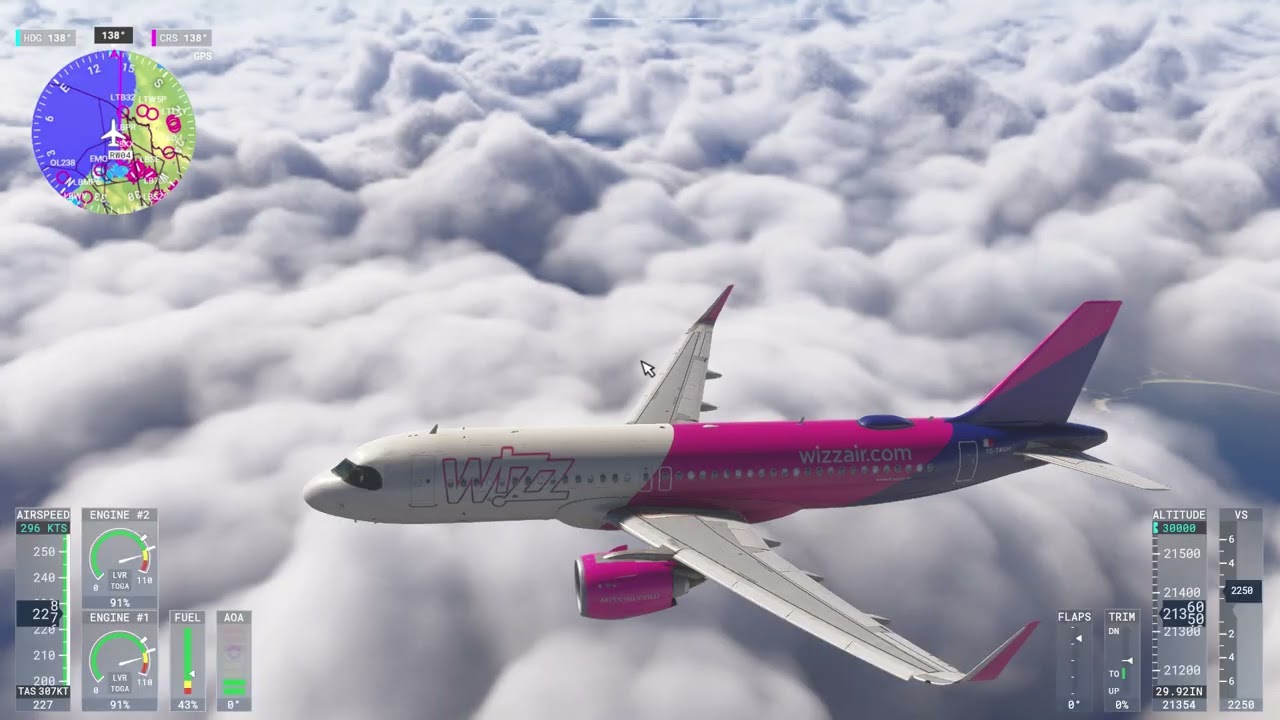 BOJ TO IST FULL FLİGHT WİZZ AİR LİVERY A320 NEO Bulgaristandan güzel bir sefer temiz uçuş sert iniş