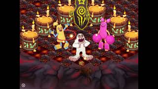 My Singing Monsters Earth Island - Mammott, Pompom, Hoola, Castle (Quartet)