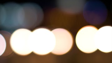 Blurred Yellow Lights with Bokeh Effect - Video Clip