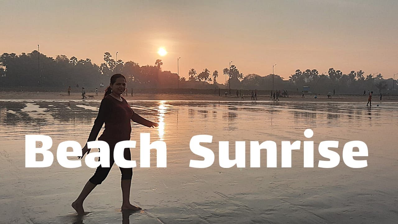 Aksa beach view early in the morning | Sunrise in Mumbai