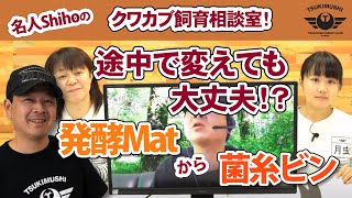 『発酵マット飼育から菌糸ビン飼育へ変えても大丈夫？』名人Shihoのクワカブ飼育相談室