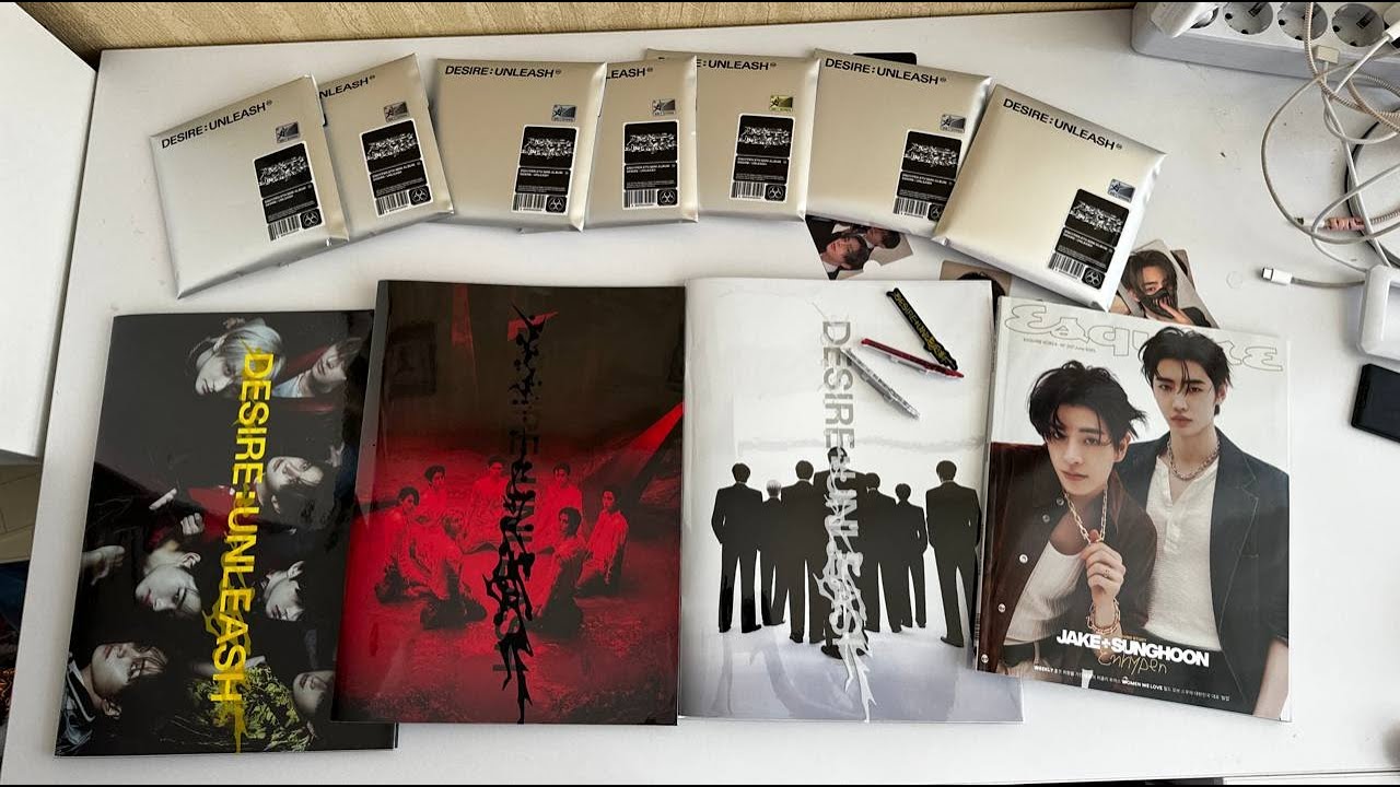 распаковка альбомов enhypen desire unleash