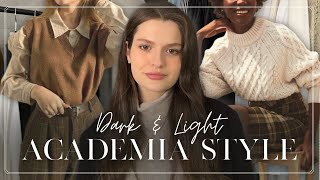 DARK ACADEMIA vs. LIGHT ACADEMIA || Style Guide and How to Get the Look 📚