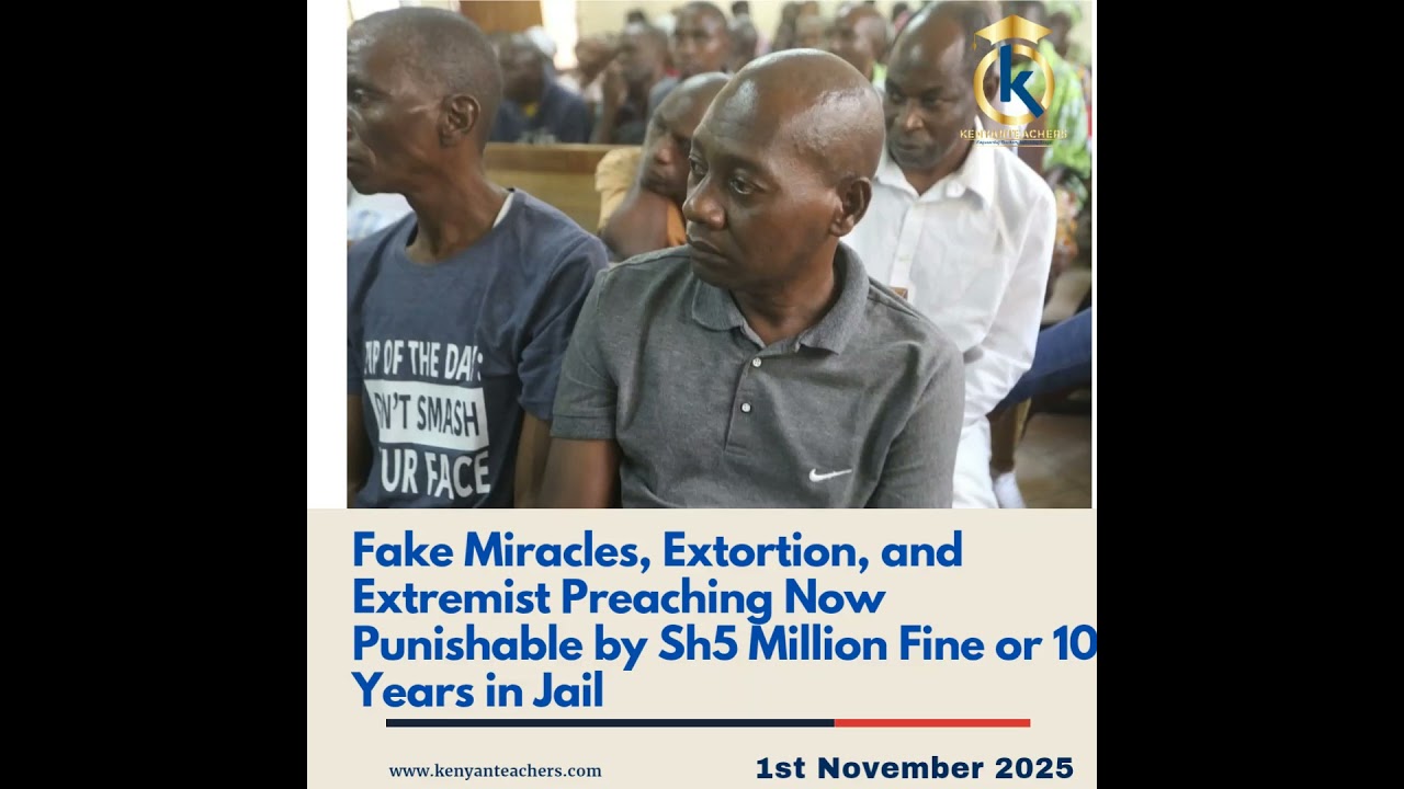 𝐅𝐚𝐤𝐞 𝐌𝐢𝐫𝐚𝐜𝐥𝐞𝐬 𝐍𝐨 𝐌𝐨𝐫𝐞! 𝐊𝐞𝐧𝐲𝐚 𝐈𝐧𝐭𝐫𝐨𝐝𝐮𝐜𝐞𝐬 𝐒𝐭𝐢𝐟𝐟 𝐏𝐞𝐧𝐚𝐥𝐭𝐢𝐞𝐬 🇰🇪