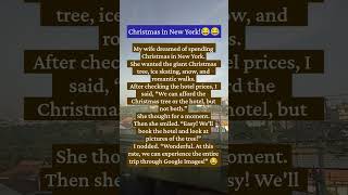 Christmas in New York!😂 #funny #jokes #viral #shorts #comedy
