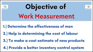 No.46 ~ Objectives of Work Measurements || Student Notes ||