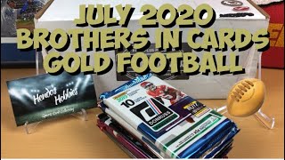 Brothers in Cards July 2020 Gold Football Pack Opening - Solid Pack Line-up!!