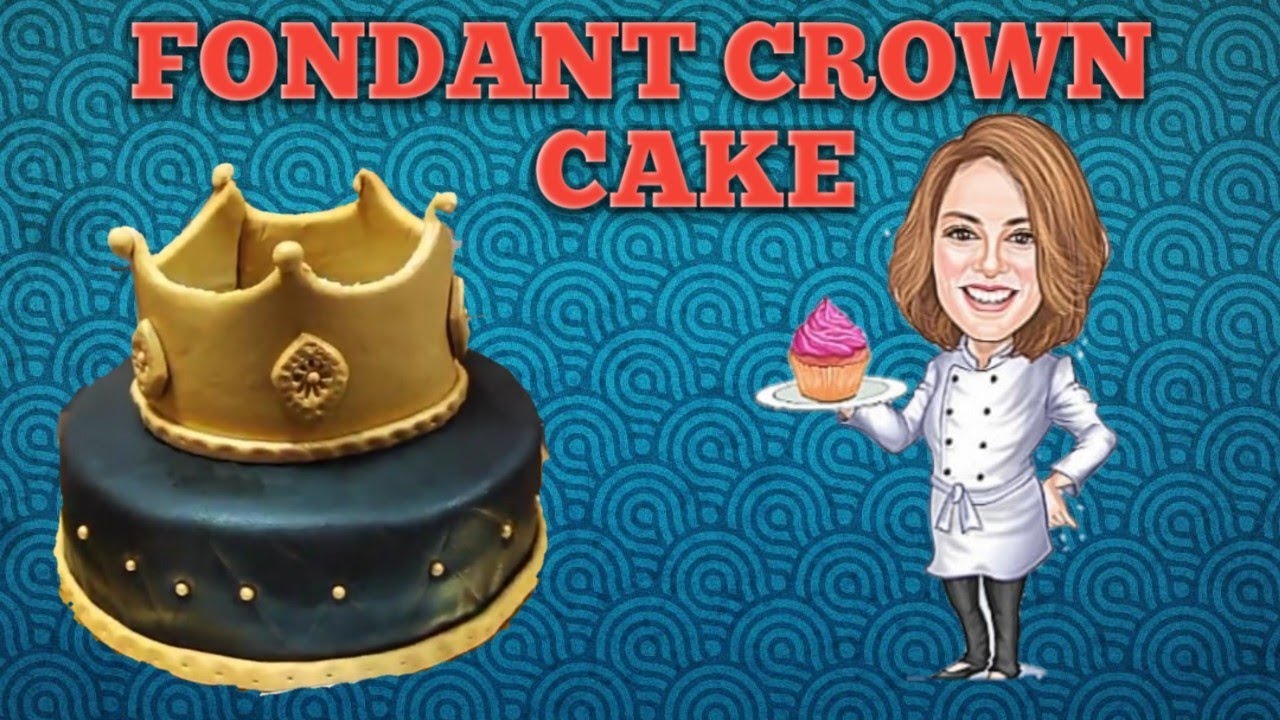 Fondant crown cake /Easy king cake /crown cake 👑