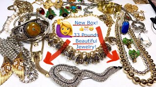New Box! 33Lbs Gorgeous Vintage Jewelry Unboxing! & Sale! Ep1
