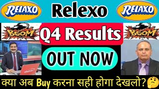 Relaxo Q4 Results 2024 | Relaxo Results | Relaxo share latest news | relaxo footwear share | relaxo