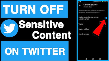 How to turn off sensitive content on twitter||How to turn off twitter sensitive content setting