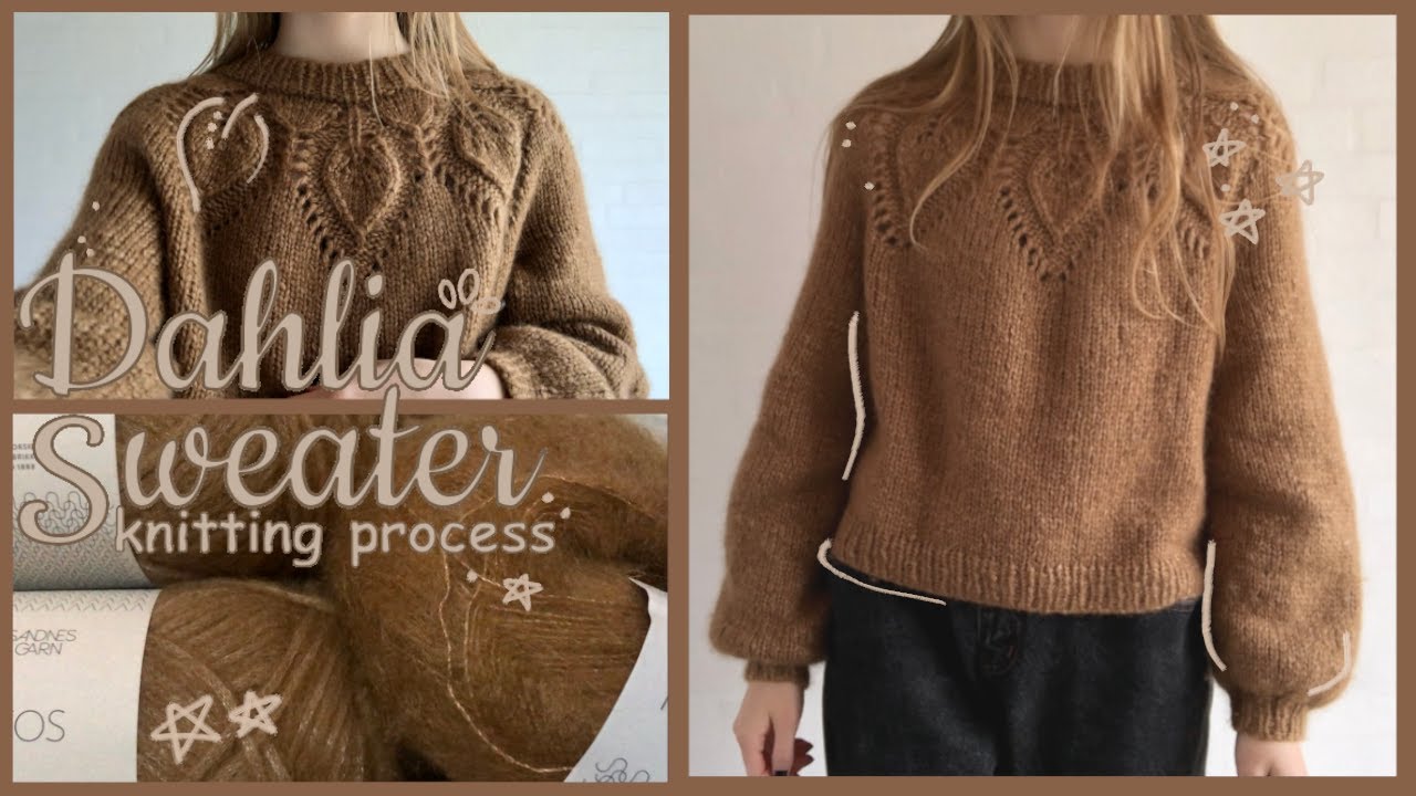 Knitting the chunky Dahlia sweater