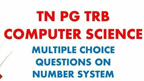 PG TRB Computer Science Digital Electronics - Flip flops