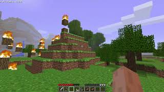 minecraft alpha: forest fire