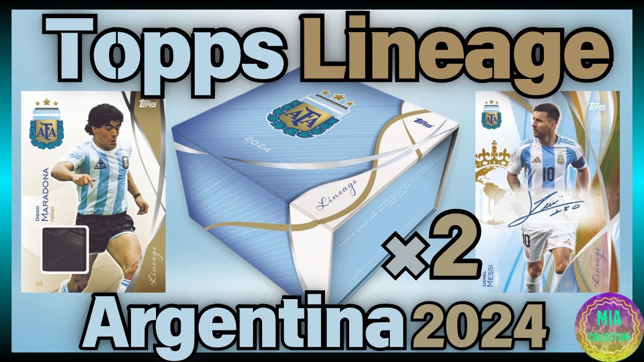 サッカーカード開封】Topps Lineage Argentina 2024【2box】 - YouTube