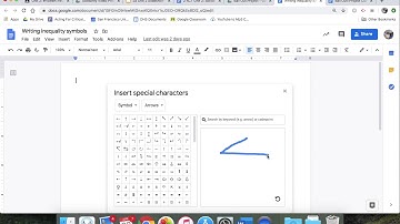 Google Docs: Writing Inequality Symbols